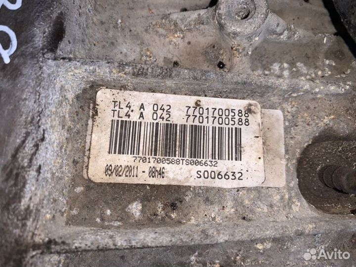 МКПП Renault Megane 1.6 I K4M R858 2011