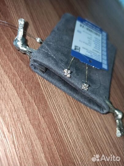 Новые серебряные серьги протяжки