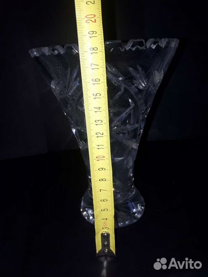 Ваза хрустальная СССР 18,5 см