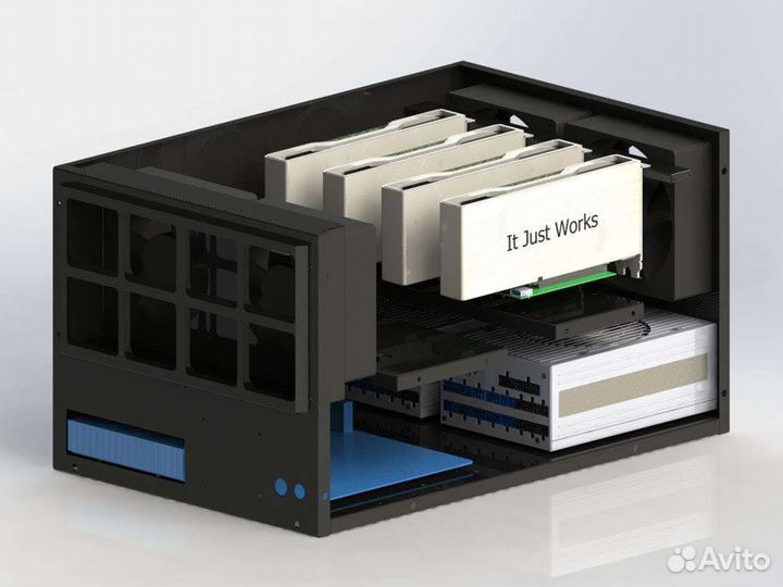 Продувной корпус под 6 видеокарт cryptone 21