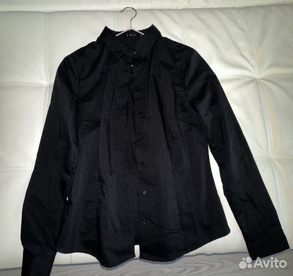 Базовая женская чёрная рубашка incity