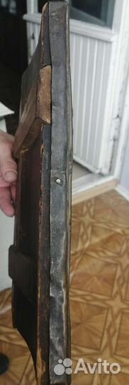 Старинная икона подокладница, начало 20в