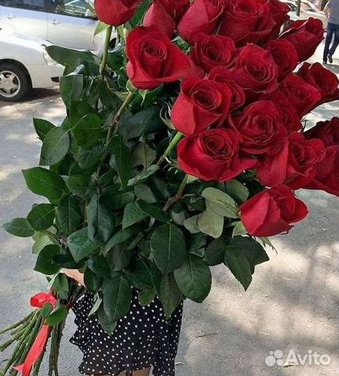 Высокие розы 150 160 170 180 190см доставка Москва