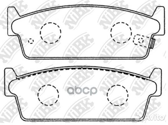 Колодки тормозные дисковые PN2200 NiBK