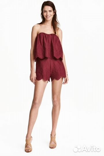 Комбинезон ромпер с вышивкой H&M