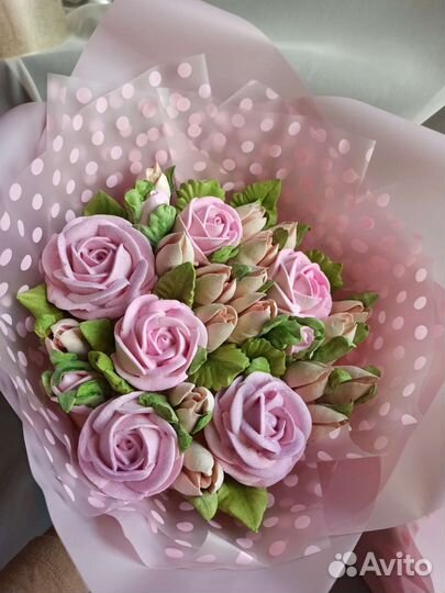 Съедобные букеты из зефира