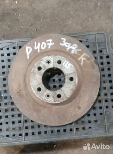 Диск тормозной задний Peugeot 407