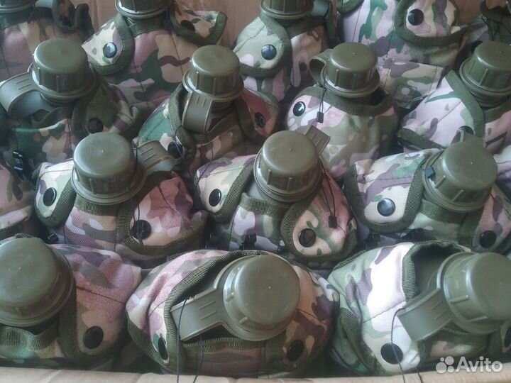 Фляжка с котелком армейская новая в чехле