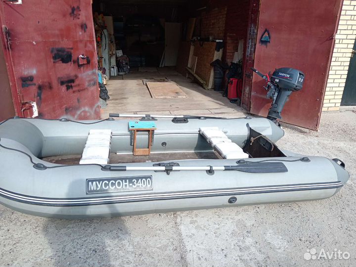 Лодка пвх муссон 3400 с мотором tarpon 9,9 (15)