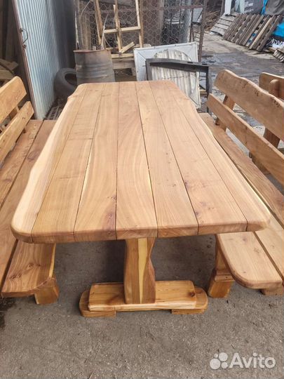 Садовая мебель из массива дерева