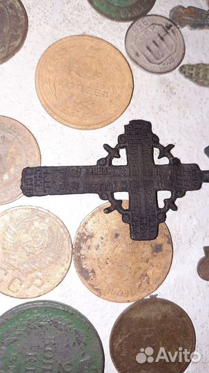 Монеты СССР российской имперрии,крестики нательные