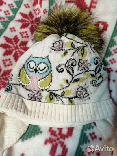 Шапка шлем перчатки краги