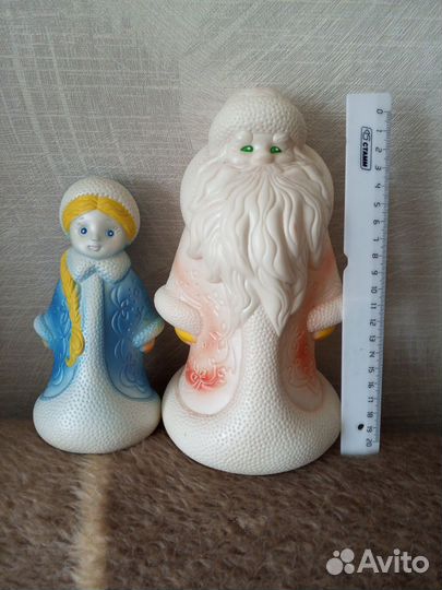 Дед мороз и снегурочка резиновые