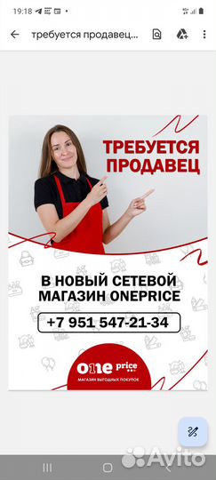 Продавец консультант