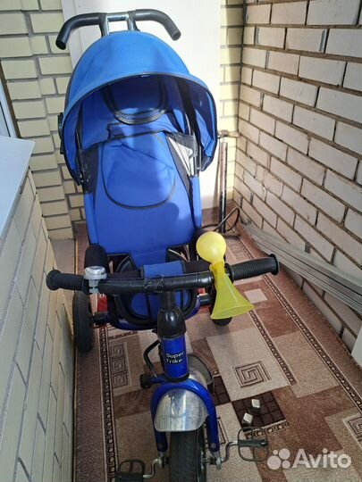 Трехколесный велосипед коляска