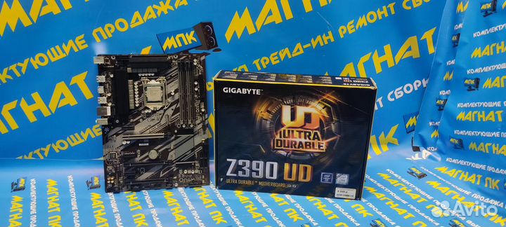 Комплект Gigabyte Z390-UD + G4900 под 6 карт