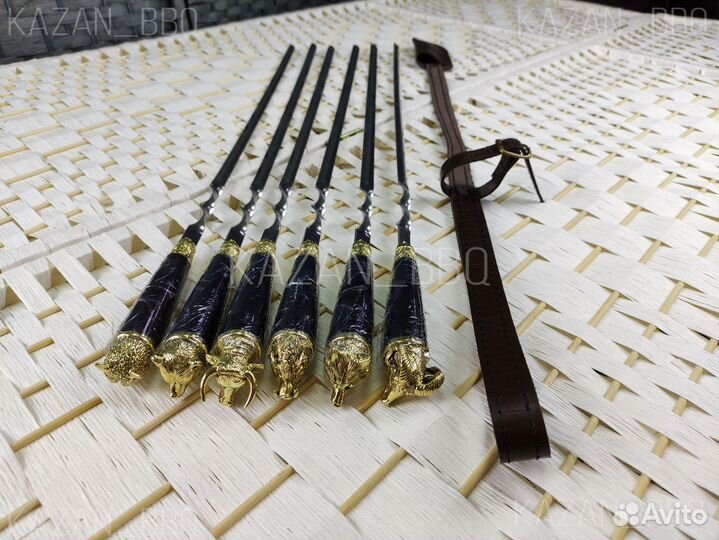 Шампуры подарочные в чехле