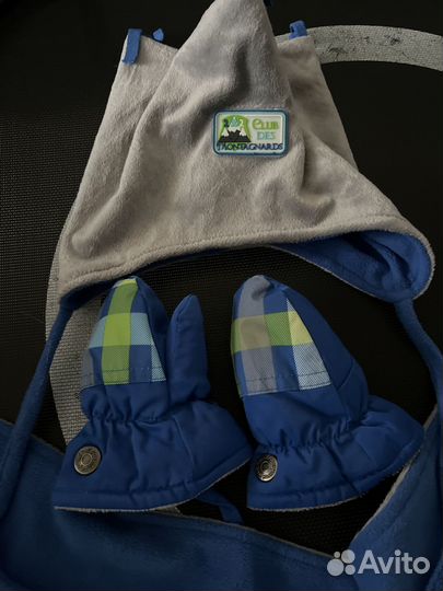 Комплект шапка шарф и варежки