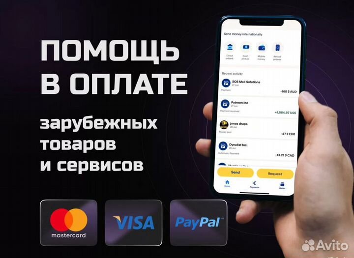 Оплата зарубежных услуг товаров Перевод по Iban