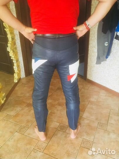 Кожаные мотоштаны мужские