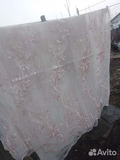 Тюли из арганзы длинные