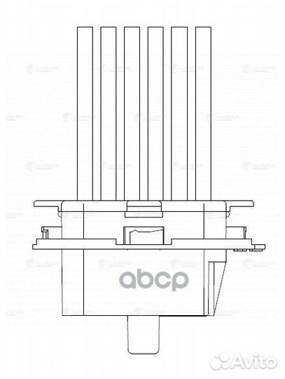 Резистор вентилятора отопителя LFR1502 luzar