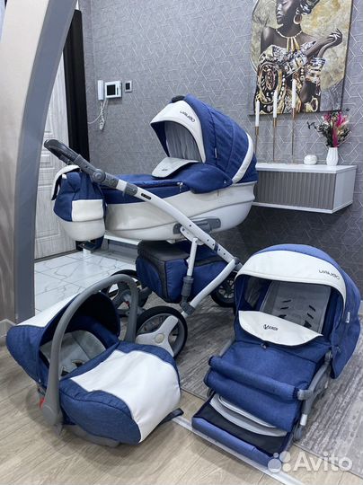 Коляска 3 в 1 Verdi Vango + Эко кожа(доставка)