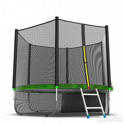Батут EVO jump 8ft (зеленый) + нижняя сеть