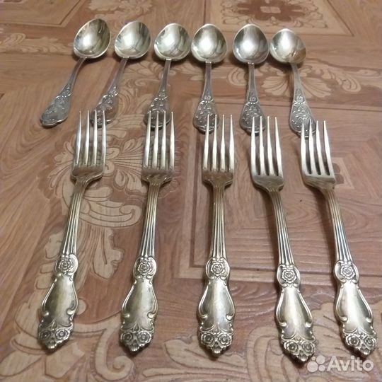 Мельхиоровые ложки и вилки СССР
