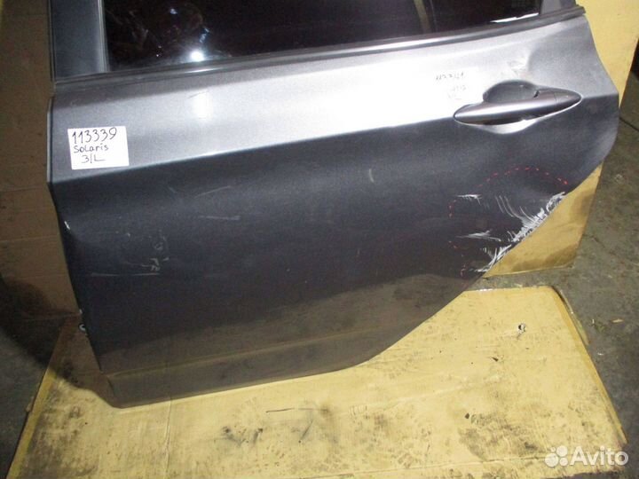 Дверь задняя левая Hyundai Solaris 1