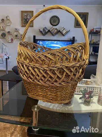 Корзина плетеная б/у