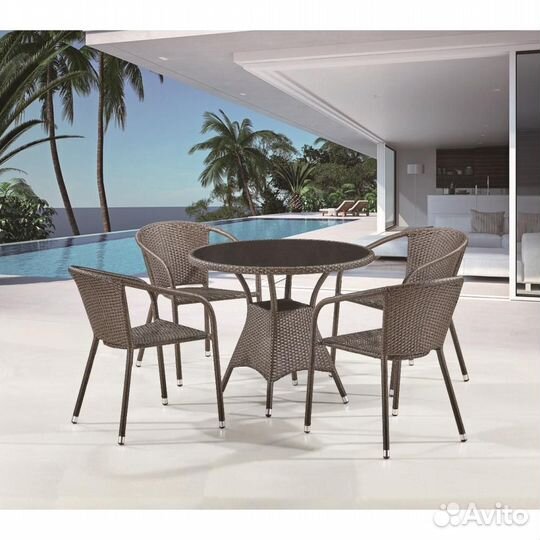 Комплект плетеной мебели T197ANS-W53-Y137C-W53 Bro