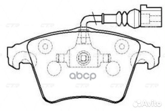 Колодки передние VW T5/Multivan 2.0/3.2/1.9TDi