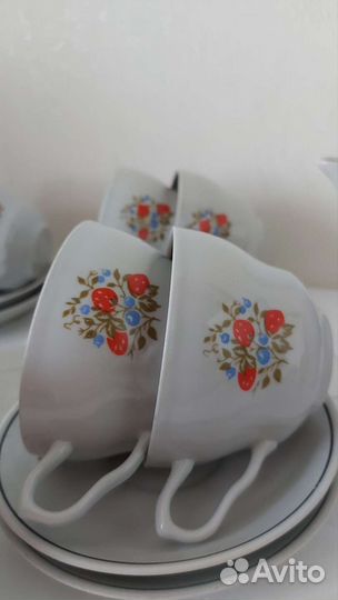 Сервиз чайный 12 персон Барановка и кофейный