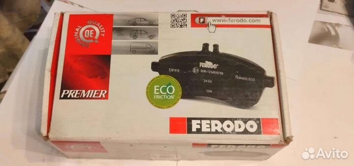 Продам ком-кт пер. тормозных колодок ferodo