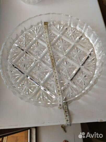 Блюдо хрустальное СССР