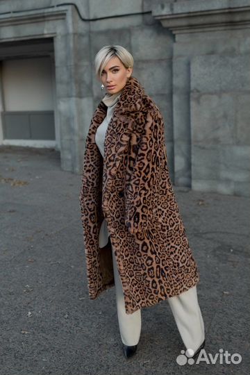 Шуба леопард