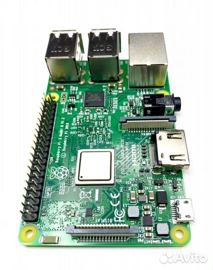 Мини пк raspberry Pi 3 Model B, lpddr2 1гб