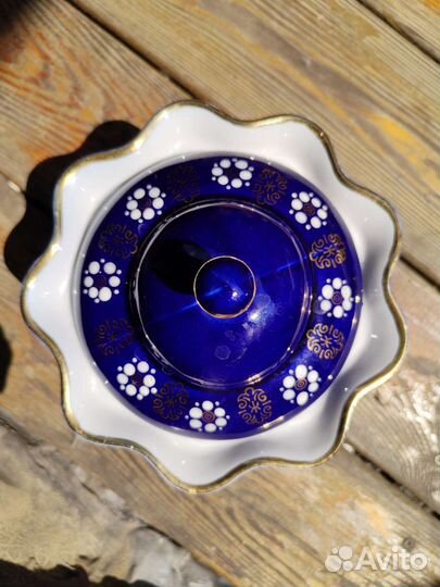 Сахарница кобальтовая Бронницы