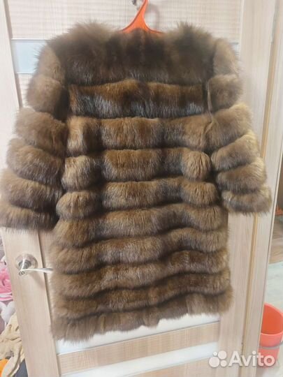 Шуба из песца под соболь