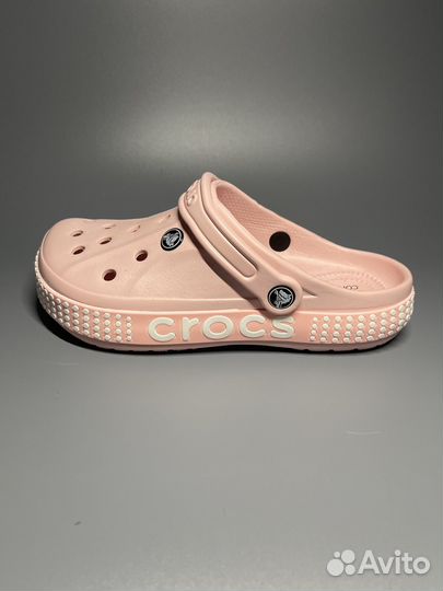 Crocs сабо женские розовые