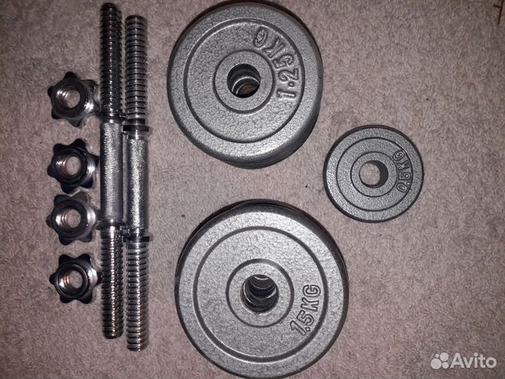 Гантели разборные чугунные