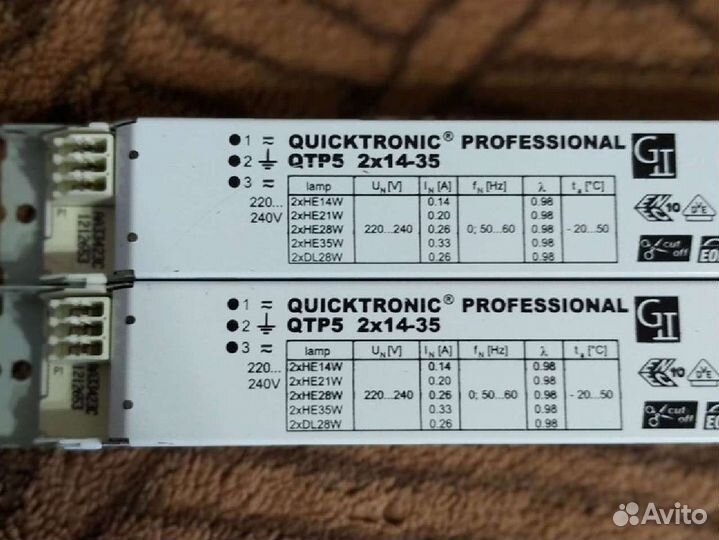 Электронный балласт Osram QTP5 2x14-35