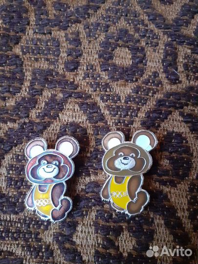 Значок олимпийский мишка