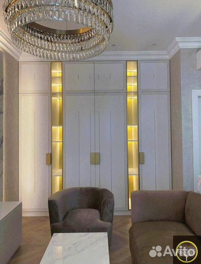 Шкаф-купе на заказ из ясeня