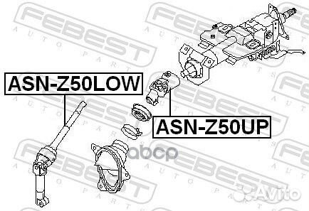 Карданный вал asnz50UP Febest