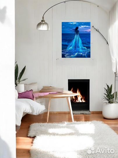 Алмазная мозайка набор на подрамнике светящаяся