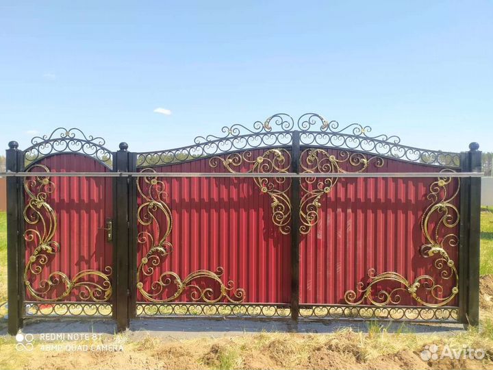 Ворота кованые