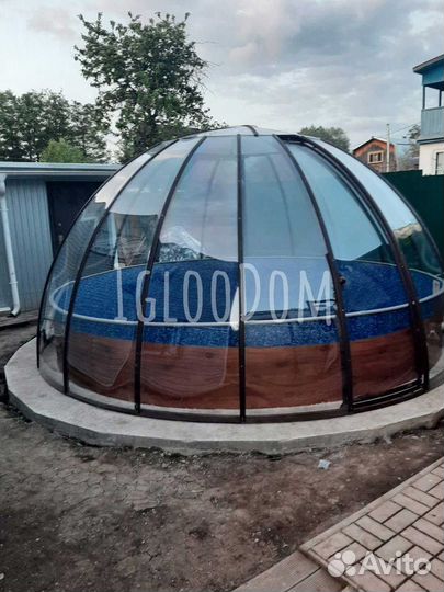 Купольная беседка, доставка, монтаж