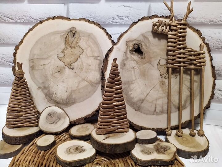 Спилы дерева для декора и творчества